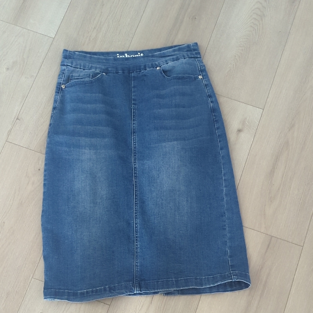 Inherit Co Blue Knee-Length Pencil Skirt